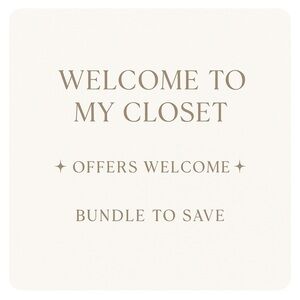 Welcome to My Closet | Offers Welcome + Bundle to Save